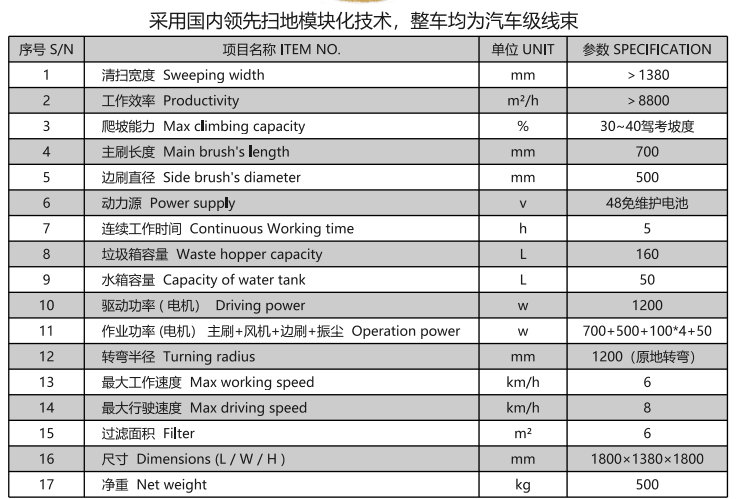 洁路宝驾驶礼县扫地机1400